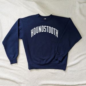 HCC Legacy Arch Navy Houndstooth Unisex Size L Sweatshirt